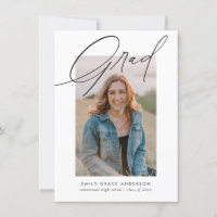 Calligraphy Photo Budget QR Wish List Graduation