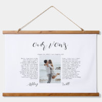 Calligraphy Photo His And Hers Wedding Vows