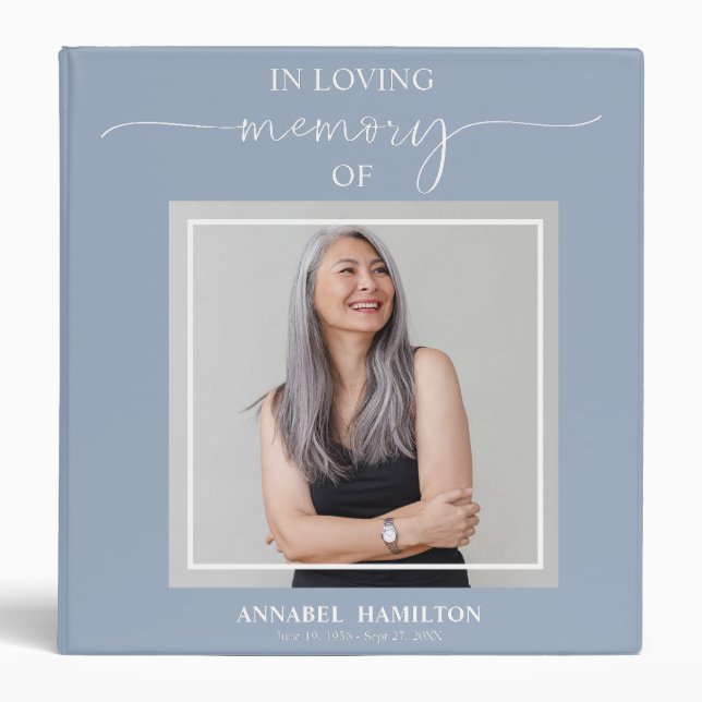 Calligraphy Photo Memorial Remembrance Books  Binder (Front)