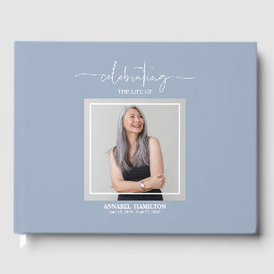 Calligraphy Photo Memorial Remembrance Guest Book
