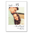 Calligraphy Photo Monogram Wedding Double Sided