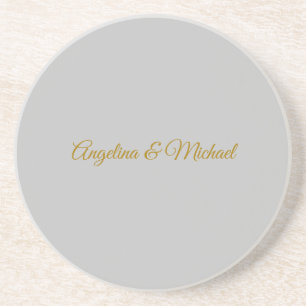 Calligraphy Professional Elegant Gold Colour Coaster