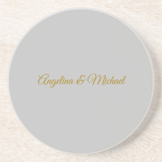 Calligraphy Professional Elegant Gold Colour Coaster