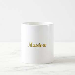 Calligraphy Professional Elegant Gold Colour Coffee Mug