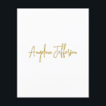 Calligraphy Professional Elegant Gold Colour Flyer<br><div class="desc">This product was very good and I love how easy it is for customize design. The design was very simple so I'm very pleased when I create.</div>