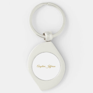 Calligraphy Professional Elegant Gold Colour Keychain
