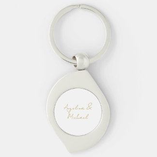 Calligraphy Professional Elegant Gold Colour Keychain