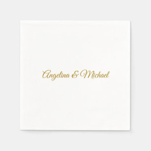 Calligraphy Professional Elegant Gold Colour Napkin