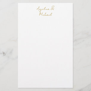 Calligraphy Professional Elegant Gold Colour Stationery