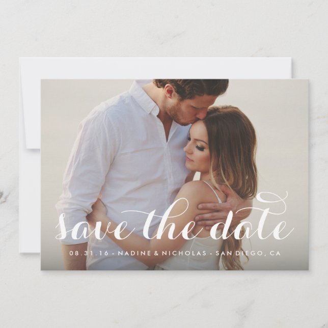 Calligraphy Save the Date Overlay (Front)