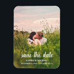 Calligraphy Save the Date Wedding Photo Magnet<br><div class="desc">Calligraphy Save the Date Wedding Photo Magnet</div>