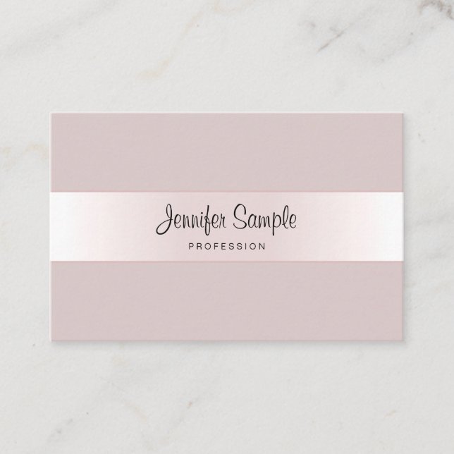 Calligraphy Script Creative Design Luxury Template Business Card (Front)