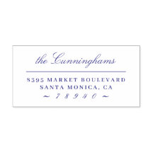 Calligraphy Script Family Name Return Address