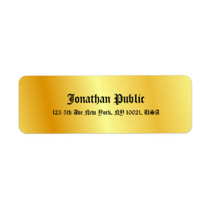 Calligraphy Script Faux Gold Elegant Template