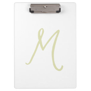 Calligraphy Script Monogram Initial Modern Clipboard