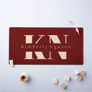 calligraphy script Name Desk Mat