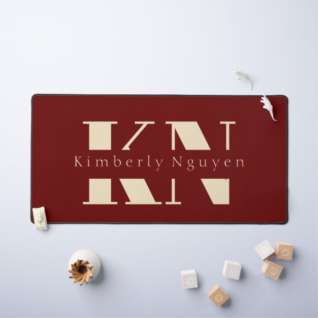  calligraphy script Name Desk Mat (Kids Table)