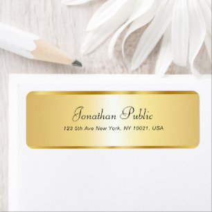 Calligraphy Script Name Elegant Gold Template