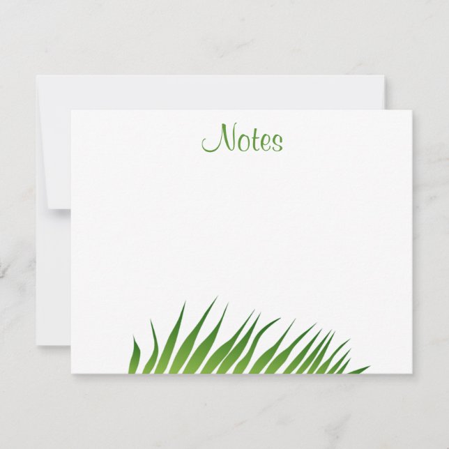 Calligraphy Script Palm Leaves Template Floral (Front)