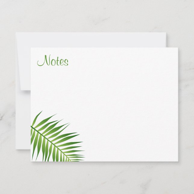Calligraphy Script Palm Leaves Template Nature (Front)