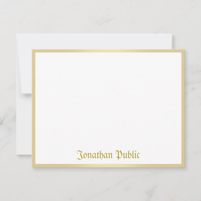 Calligraphy Script Template Gold Script Custom (Front)