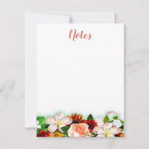Calligraphy Script Template Watercolor Floral