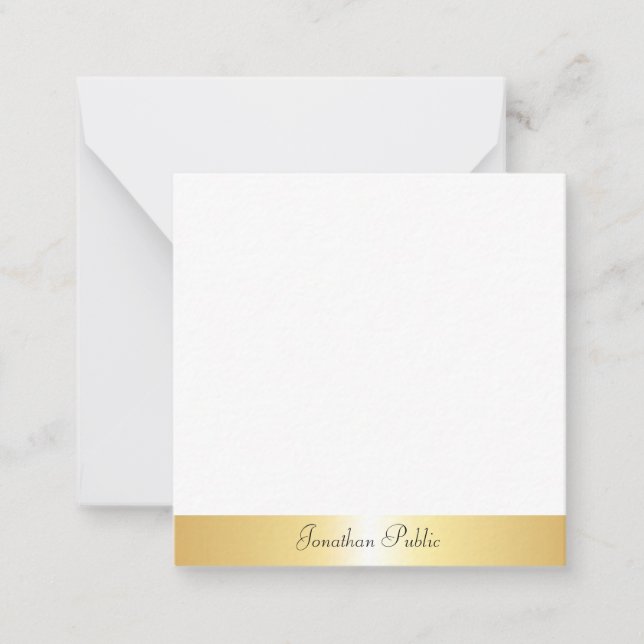 Calligraphy Script Text Name Gold Template (Front)