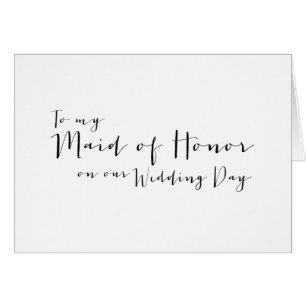 Calligraphy Script - To My Matron of Honour Weddin