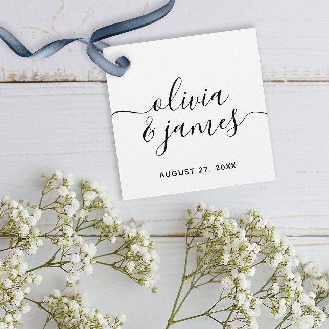 Calligraphy Script Wedding Favour Tags (Creator Uploaded)