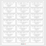 Calligraphy Script Wedding Guest Address Labels<br><div class="desc">Make your wedding invitation envelopes with these elegant calligraphy script guest address labels. These labels feature a clean and simple serif font with a handwritten script accent, creating a romantic and sophisticated look. These versatile labels are perfect for addressing not only wedding invitations, but also bridal shower guest lists, graduation...</div>