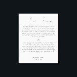 Calligraphy Script Wedding Vows Canvas Print<br><div class="desc">Modern and elegant design printed Calligraphy Script Wedding Vows Canvas Print that can be customized with your text. Please click the "Customize it" button and use our design tool to modify this template. Check out the Graphic Art Design store for other products that match this design!</div>
