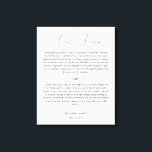 Calligraphy Script Wedding Vows Canvas Print<br><div class="desc">Modern and elegant design printed Calligraphy Script Wedding Vows Canvas Print that can be customized with your text. Please click the "Customize it" button and use our design tool to modify this template. Check out the Graphic Art Design store for other products that match this design!</div>