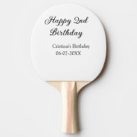calligraphy simple minimal happy 2nd birthday