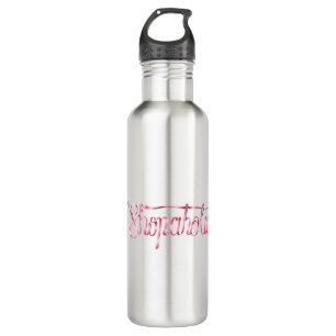 Calligraphy sticker shopaholic Quote 710 Ml Water Bottle