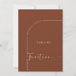 Calligraphy Table Wedding Table Cards