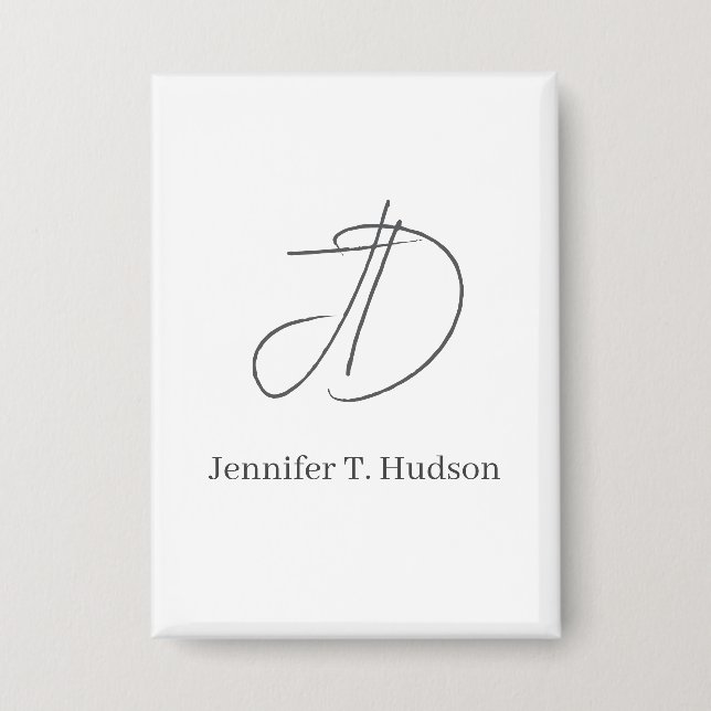 Calligraphy trendy classical monogram  (Front)