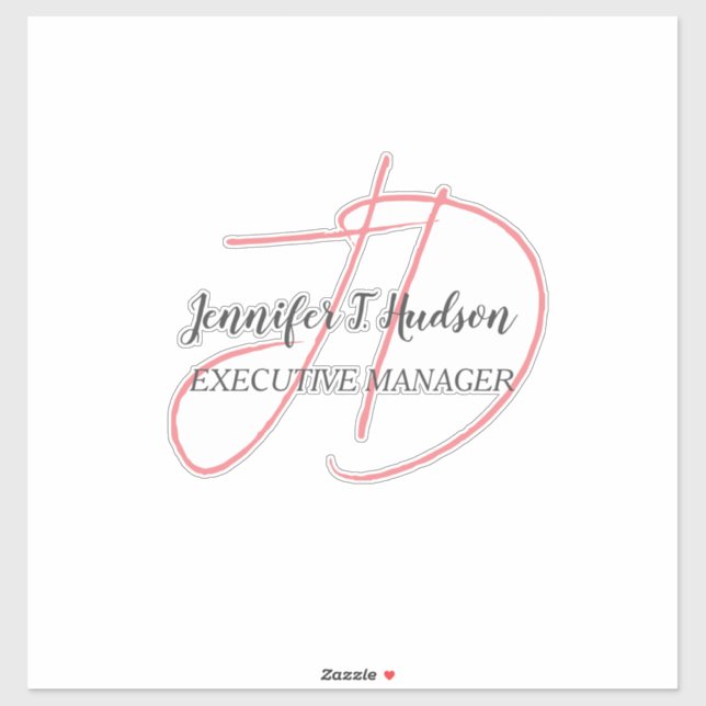 Calligraphy trendy classical script monogram (Sheet)