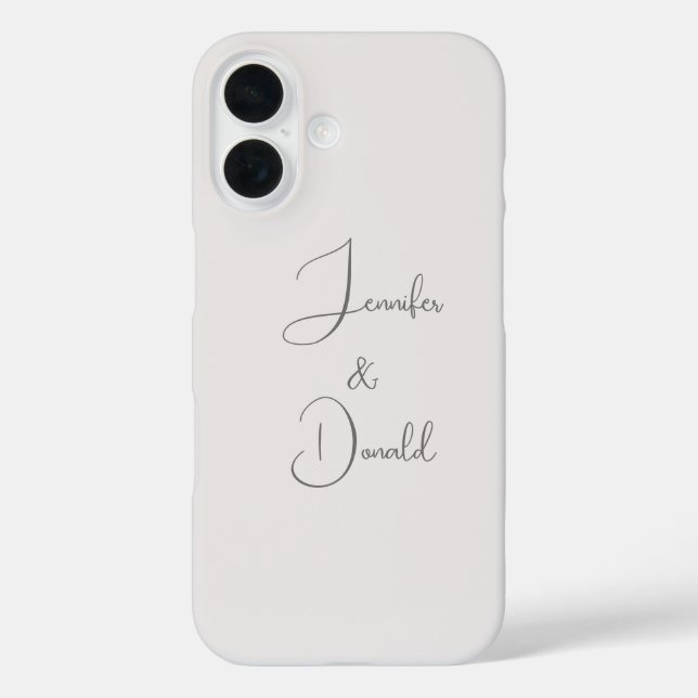 Calligraphy trendy classical script plain personal Case-Mate iPhone case (Back)