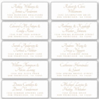 Calligraphy Wedding Guest Address Labels ORDER M/L