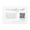 Calligraphy Wedding QR Code Digital Wishing Well