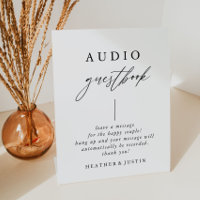 Calligraphy Wedding Telephone Guestbook Sign
