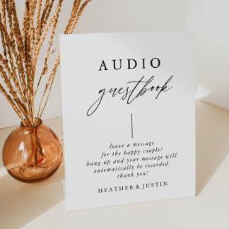 Calligraphy Wedding Telephone Guestbook Sign