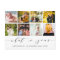 Calligraphy What a Year White Photo Collage