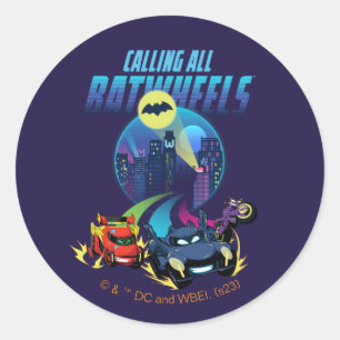 Calling all Batwheels™ Classic Round Sticker