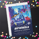 Calling All Batwheels™ Kids Birthday  Invitation<br><div class="desc">Rev up your little one’s celebration with this customizable "Calling All Batwheels™" Kids Birthday Invitation! Featuring a vibrant Batwheels™ design with bold,  dynamic text,  this invitation sets the stage for a fun-filled superhero-themed party. Personalize it with all your event details to make it truly unique and exciting.</div>