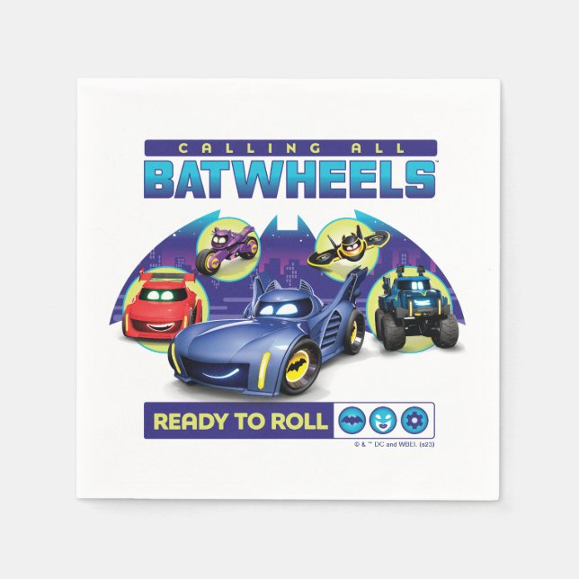 Calling all Batwheels™ - Ready to Roll Napkin (Front)