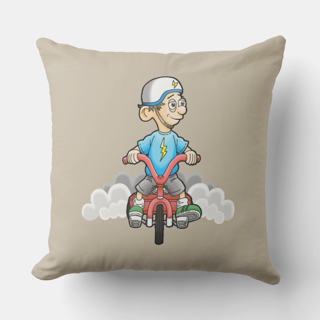 Calling All Bikers Throw Pillow (Front)
