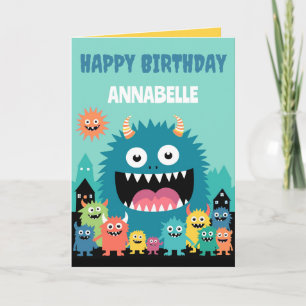 Calling All Monsters Personalize Card