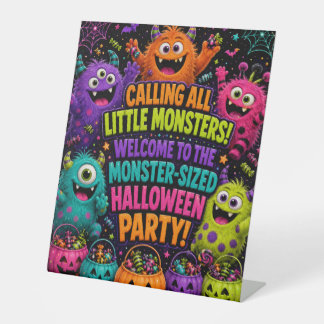 Calling All Monsters Welcome Party Sign