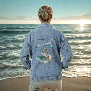 Calling All My Coastal Cowgirls Denim Jacket